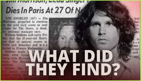Jim Morrison's Death Photo Decoded